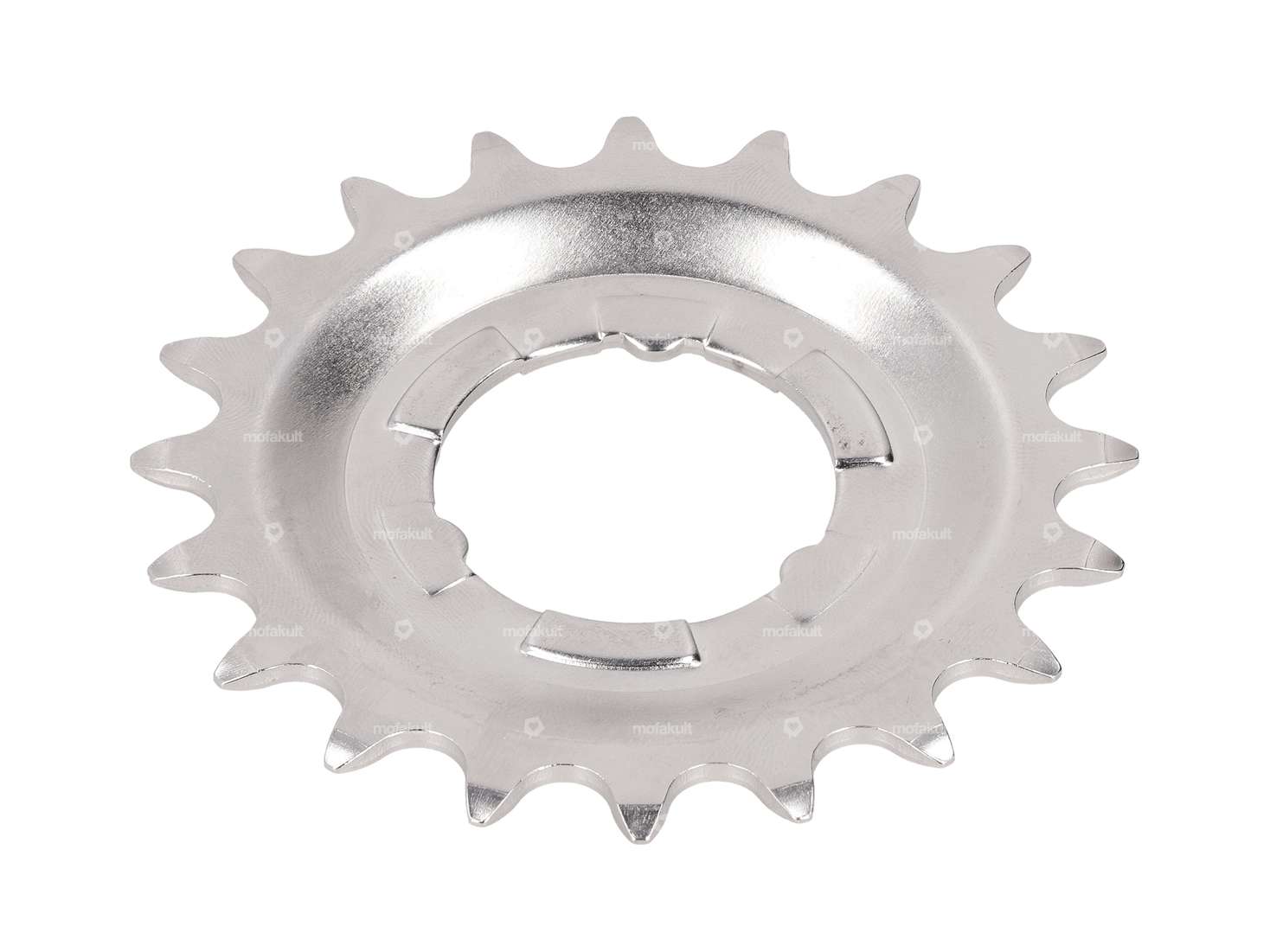 20-tooth bevel gear, slightly offset, chrome Carousel Image 1