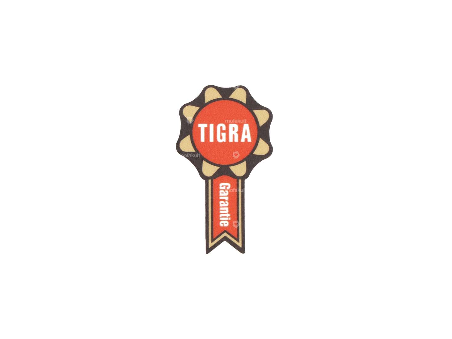 swiing® revival "TIGRA guarantee" 20 x 35 mm sticker | Tigra Carousel Image 1