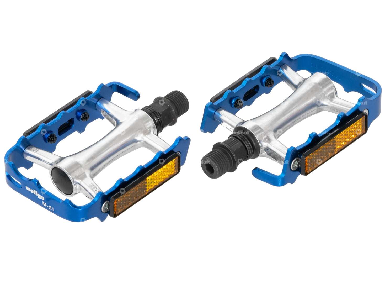 GPO Pedals Cross Alu blue anodized Carousel Image 1