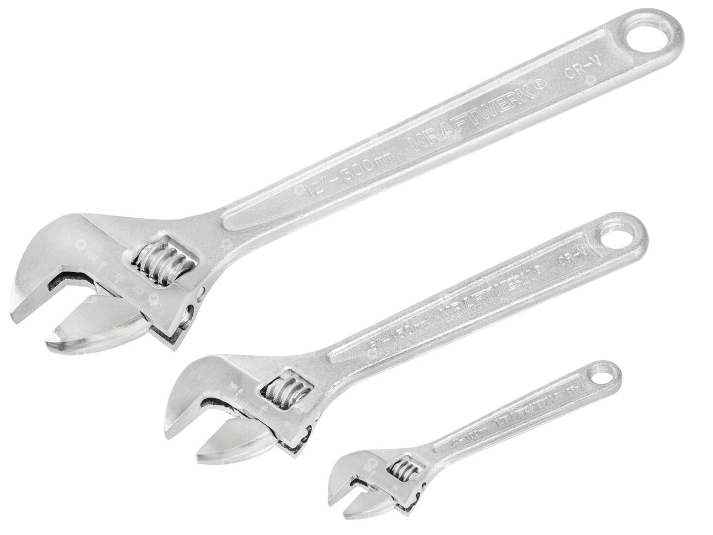 Kraftwerk open-end wrench 4 - 12" (selection) with scale Carousel Image 1