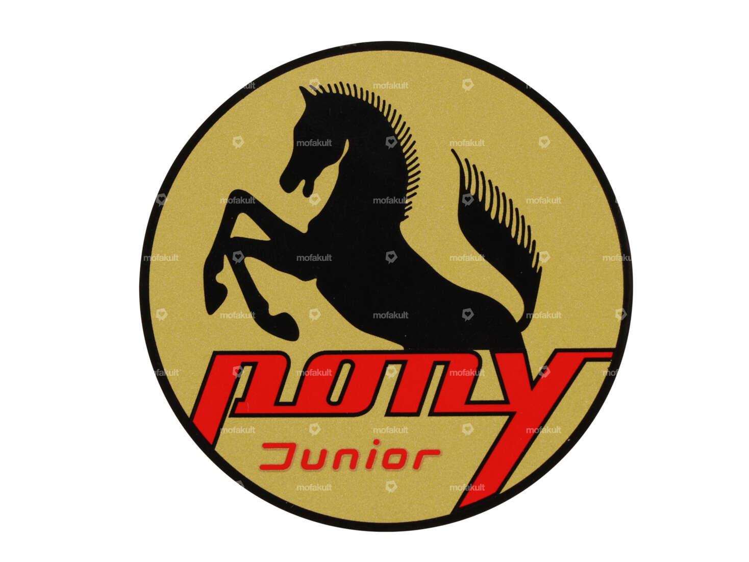 Pony Junior" sticker Ø 60 mm Crest Tank | Pony Junior Carousel Image 1