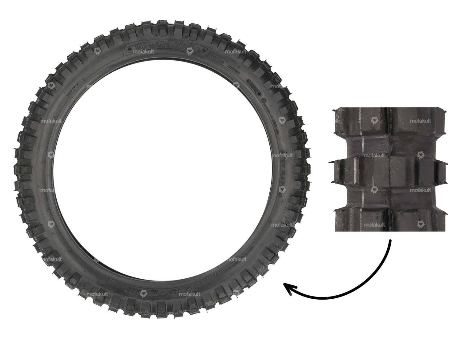 VeeRubber 2.75 x 17" tires VRM031 (V031) studs Carousel Image 1