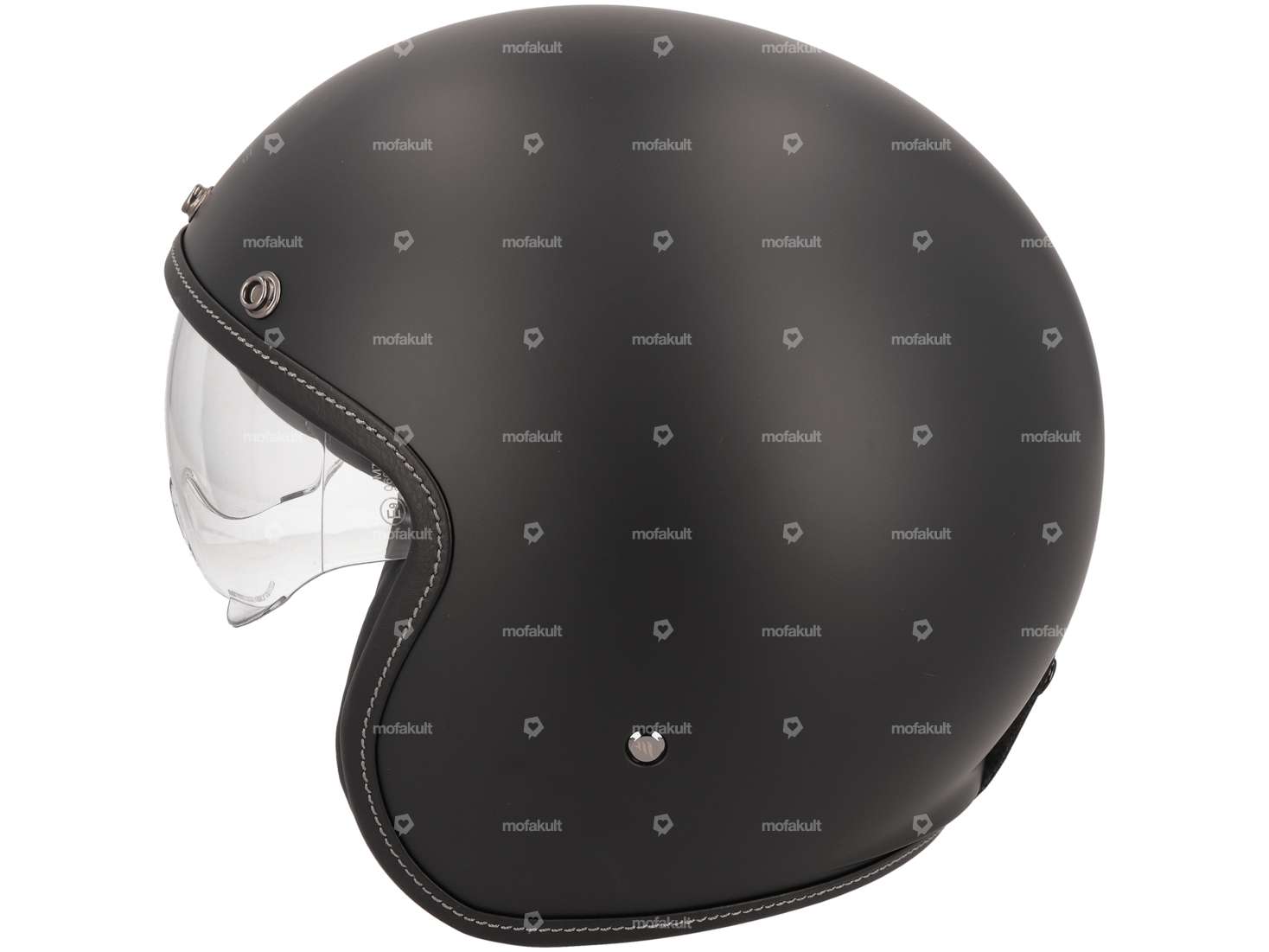 MT Helmets Jet helmet "Le Mans" black matt (S-XL) Carousel Image 2