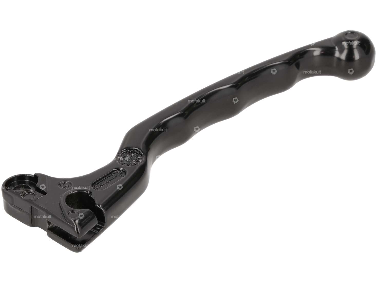 Domino brake lever right aluminum black Carousel Image 3