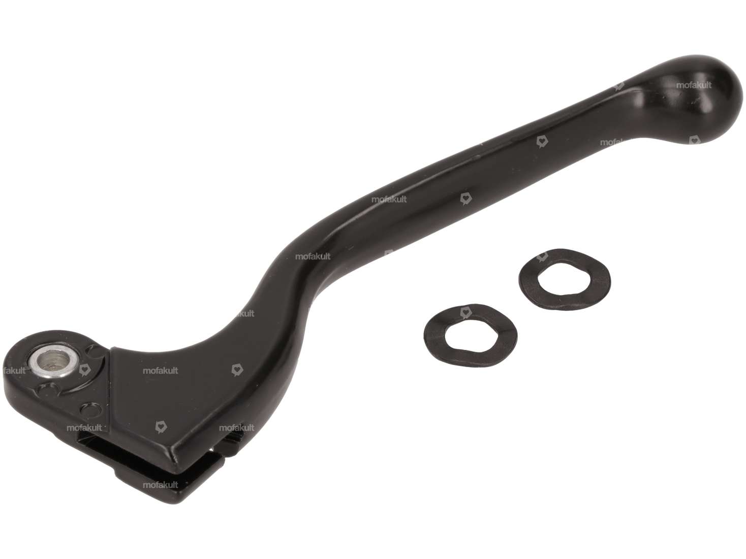 Domino brake lever left short aluminum black NOS Carousel Image 2