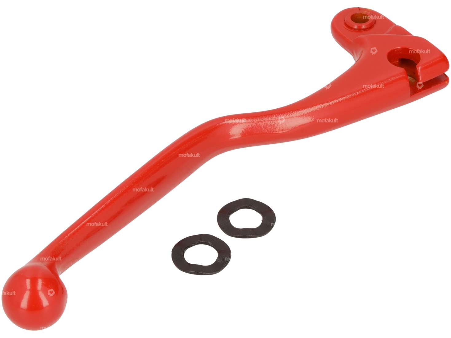 Domino brake lever left long aluminum red NOS Carousel Image 3