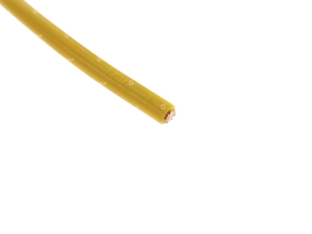 Power cable 1-core yellow 1 mm² (per meter) Carousel Image 2