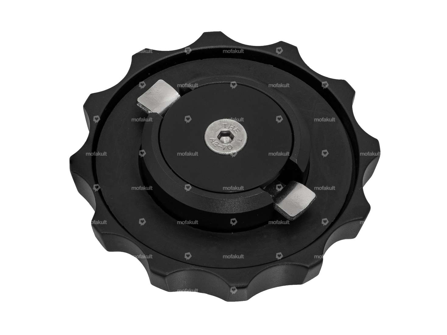 66HEROES Tank cap "Iron Cross" bayonet 40 mm black Carousel Image 2