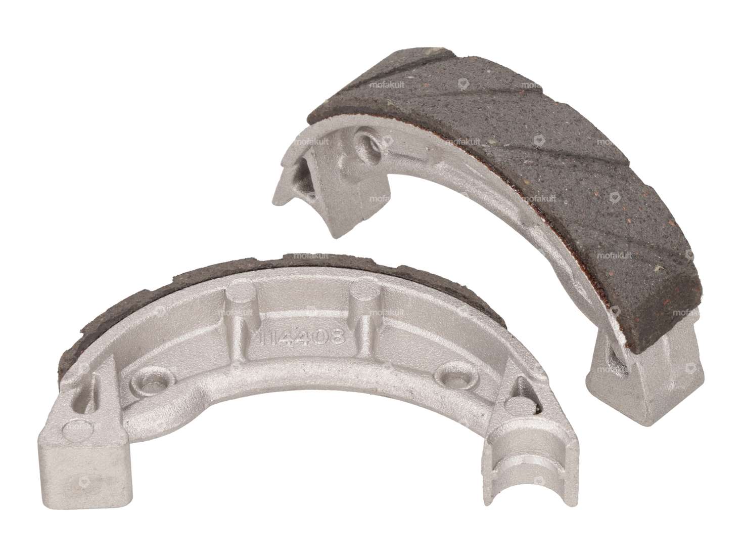 GPO brake shoes Ø 90 x 18 spoke wheel front slotted | Piaggio Ciao, Bravo, Boxer Carousel Image 2
