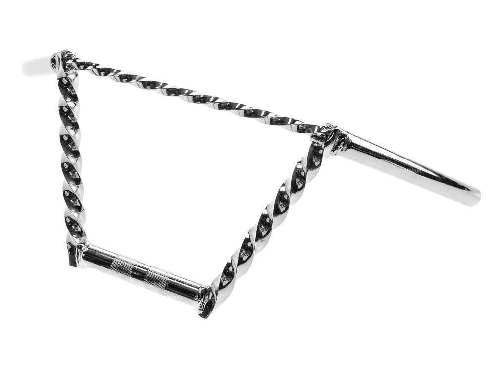 Handlebar fork plate 20 cm turned with chrome strut Carousel Image 2