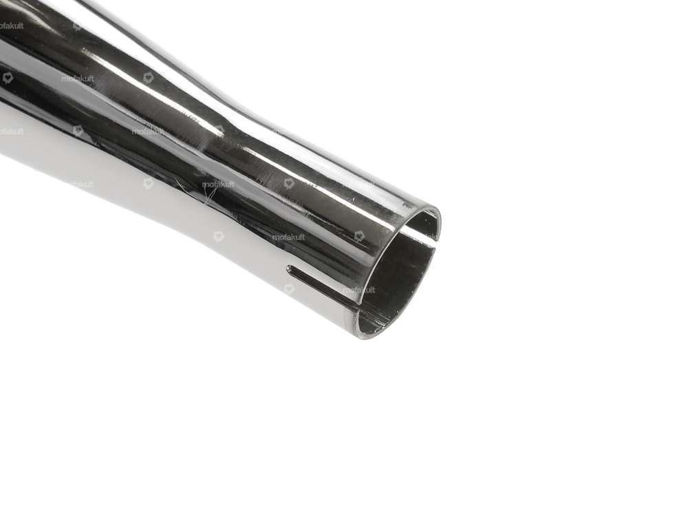 Cigar muffler Ø 28 / 65 mm (end piece closed) chrome Carousel Image 3