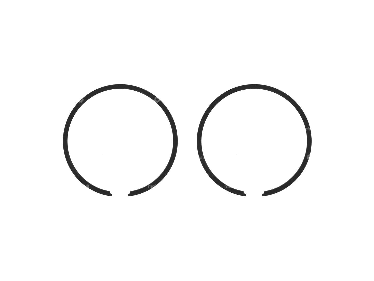 Airsal piston rings 38x1.5 mm black (pair) | Tomos Carousel Image 1