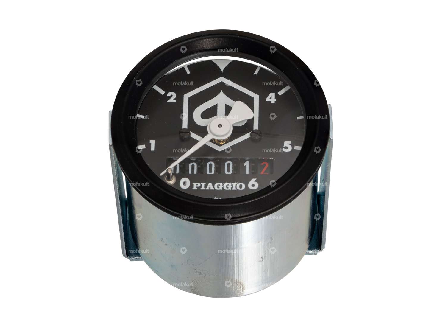 66HEROES Speedometer "Piaggio" 60 km/h Ø 48 mm | Piaggio Ciao, SI, Bravo, Boxer Carousel Image 1