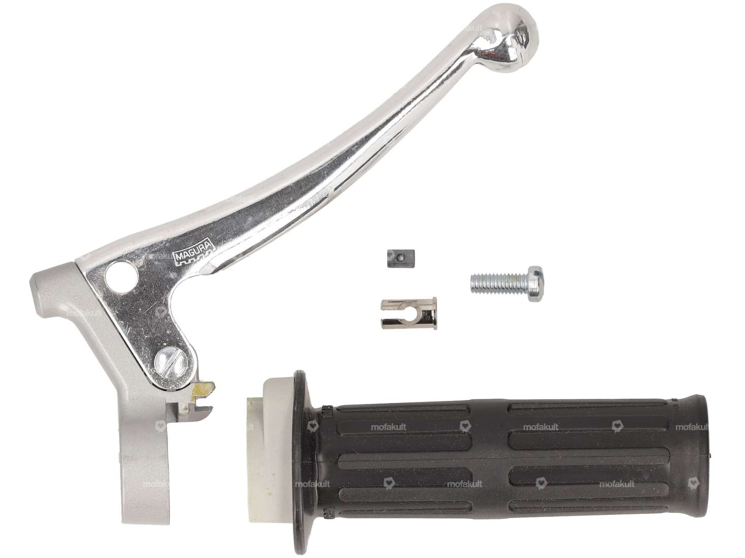 Magura throttle grip "233" gray NOS Carousel Image 1