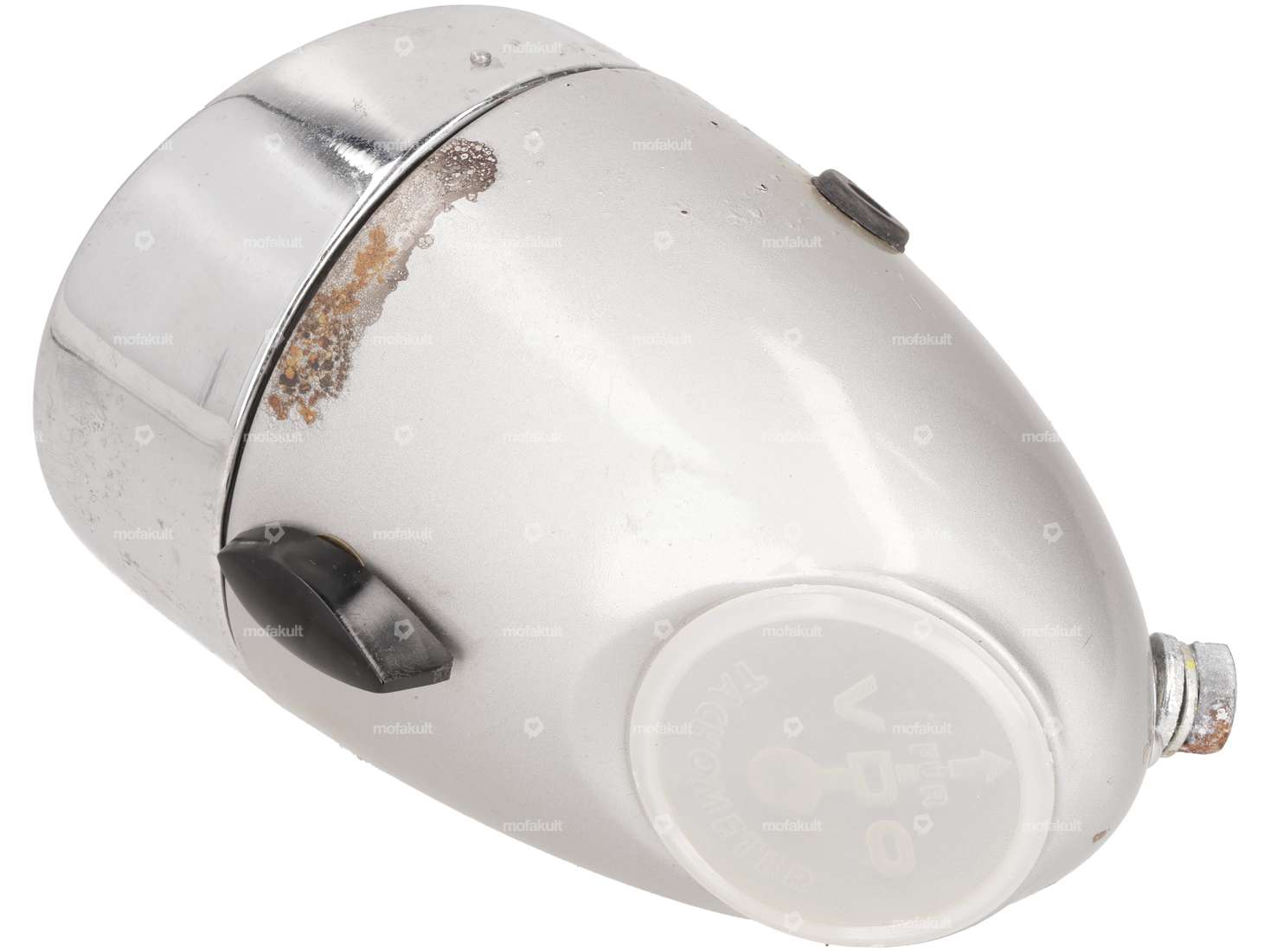 Union egg lamp Ø 92 mm with damage (center mounting) silver NOS Carousel Image 3