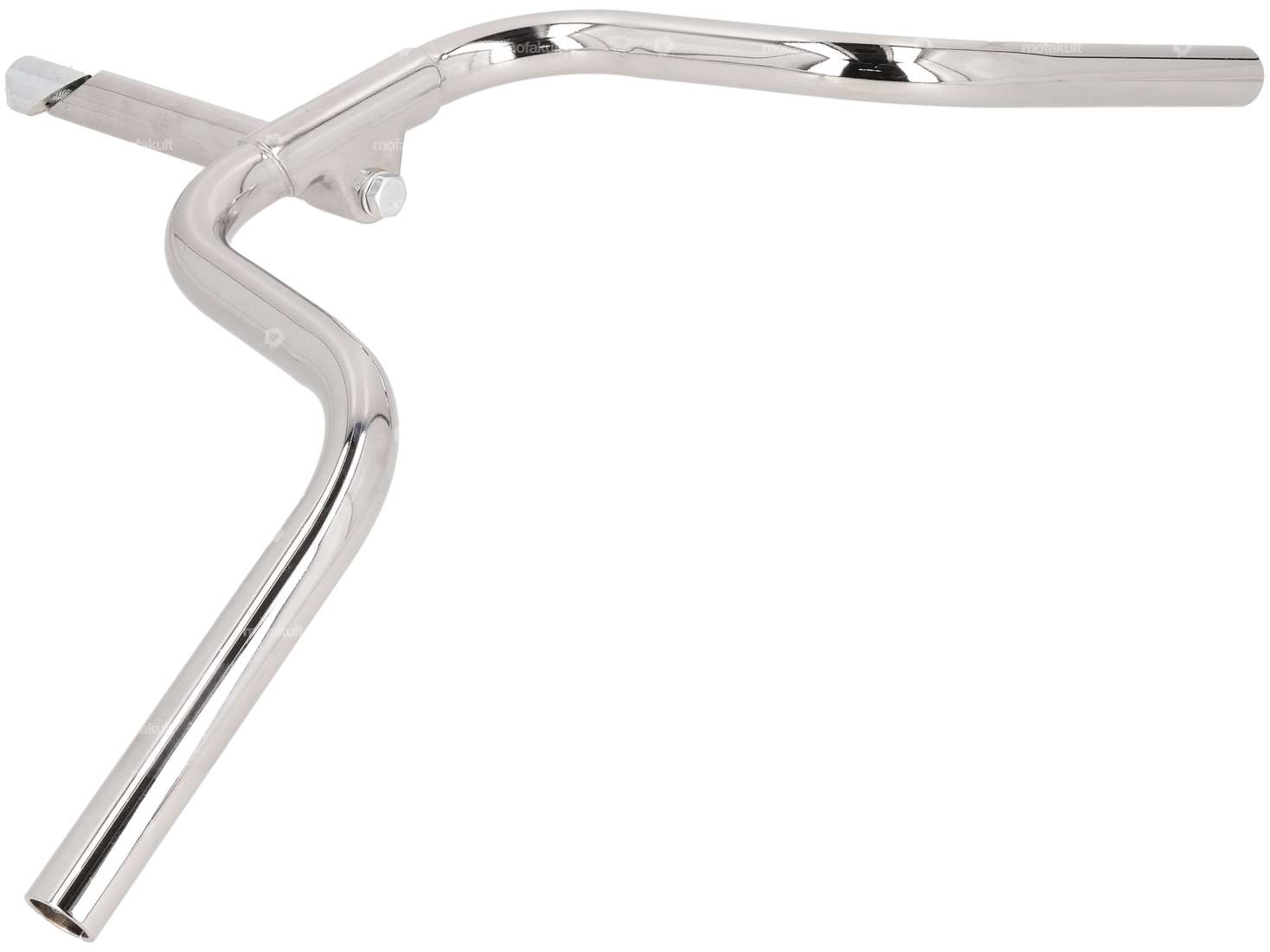 Handlebar with stem 17 cm Ø 22 mm EBR fork chrome | Puch Maxi N, X30 Carousel Image 2