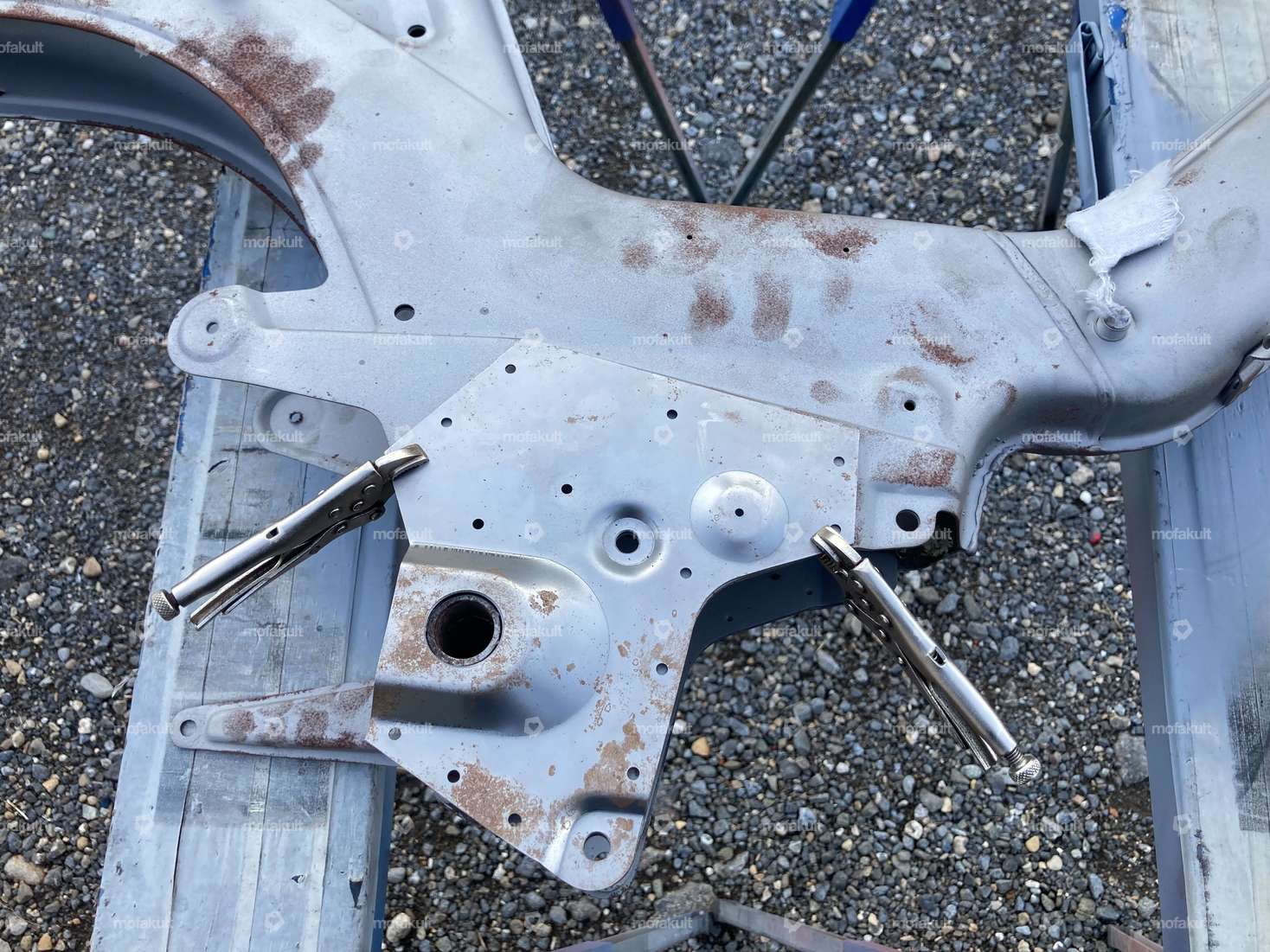 Repair plate set right pedal shaft | Puch Maxi S, Supermaxi LG1 / LG2 Carousel Image 3