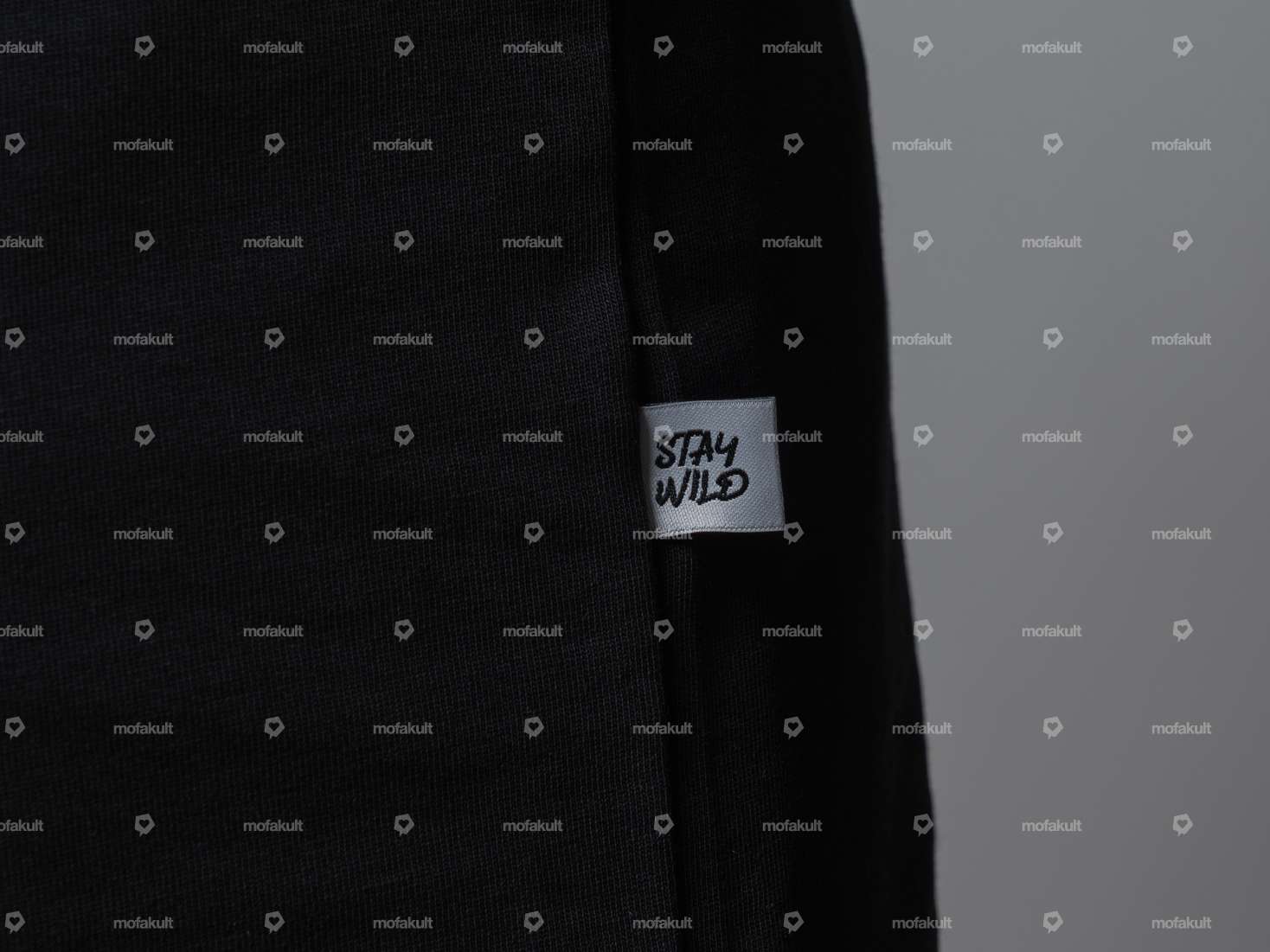 KULTWEAR T-Shirt "Crew" black / white Carousel Image 6