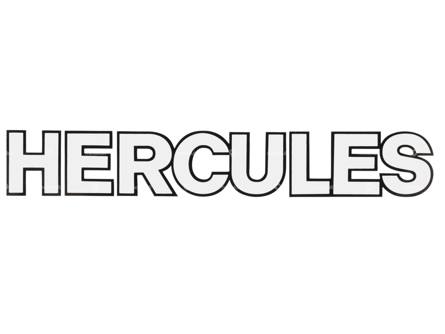 HERCULES" sticker (optional) 189 x 28 black / white Carousel Image 1