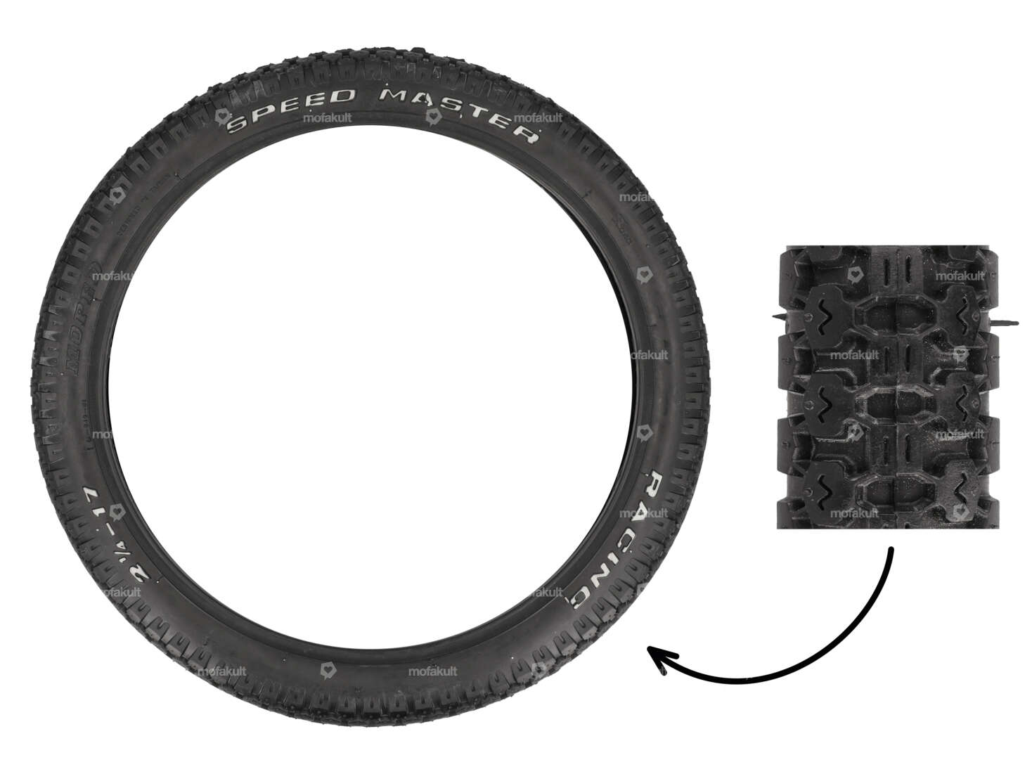 Speed Master 2.25 x 17" tires "Racing" M-849 4.P.R. Allround Carousel Image 1