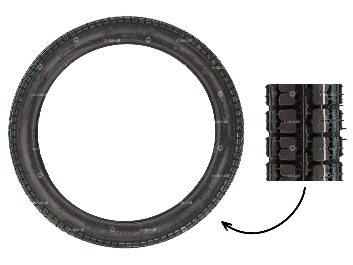VeeRubber 2.25 x 17" tires VRM013 (V013) Allround Carousel Image 1