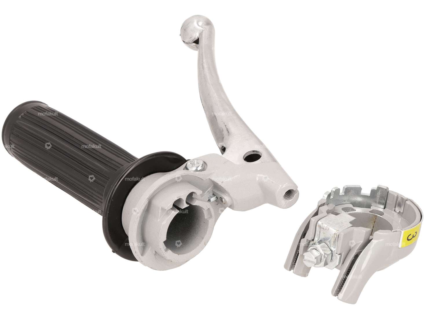 Shift lever 3-speed (Magura replica) gray / black Carousel Image 4