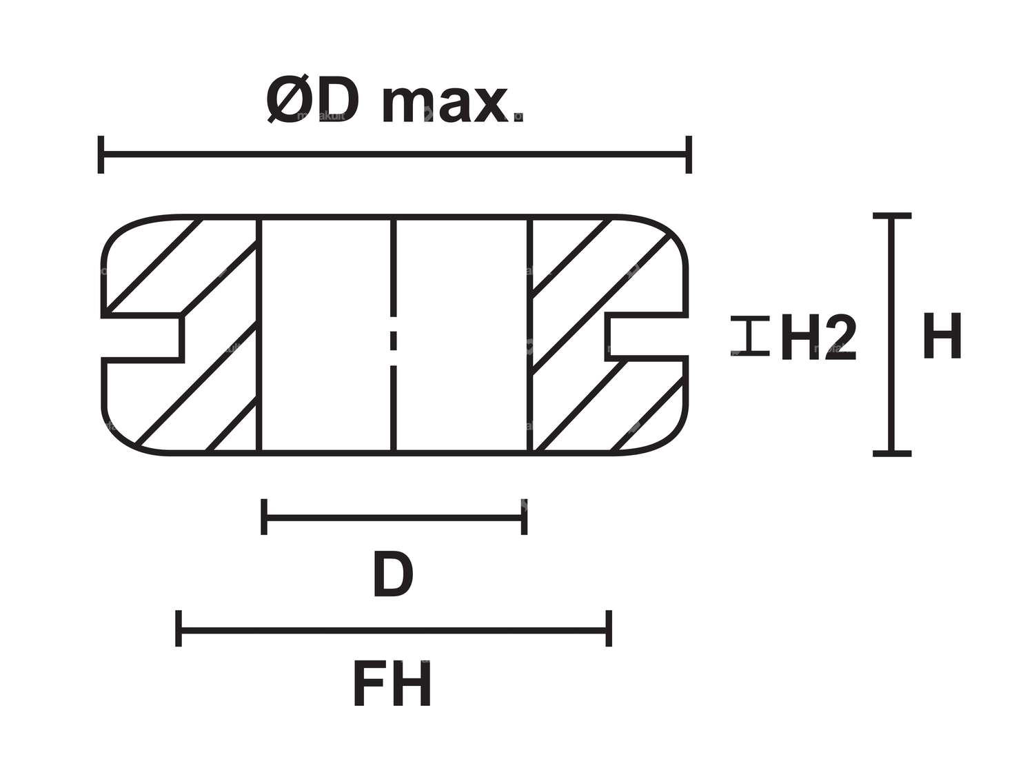 Rubber ring egg lamp large Carousel Image 2