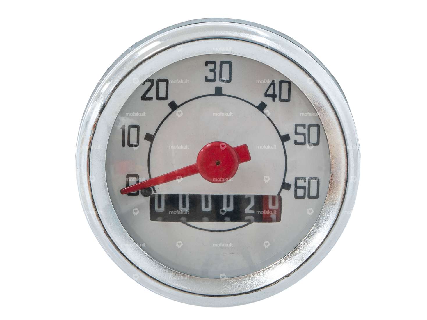 Speedometer 60 km/h Ø 48 mm Veglia replica without bracket | Piaggio Ciao, SI, Bravo, Boxer Carousel Image 2