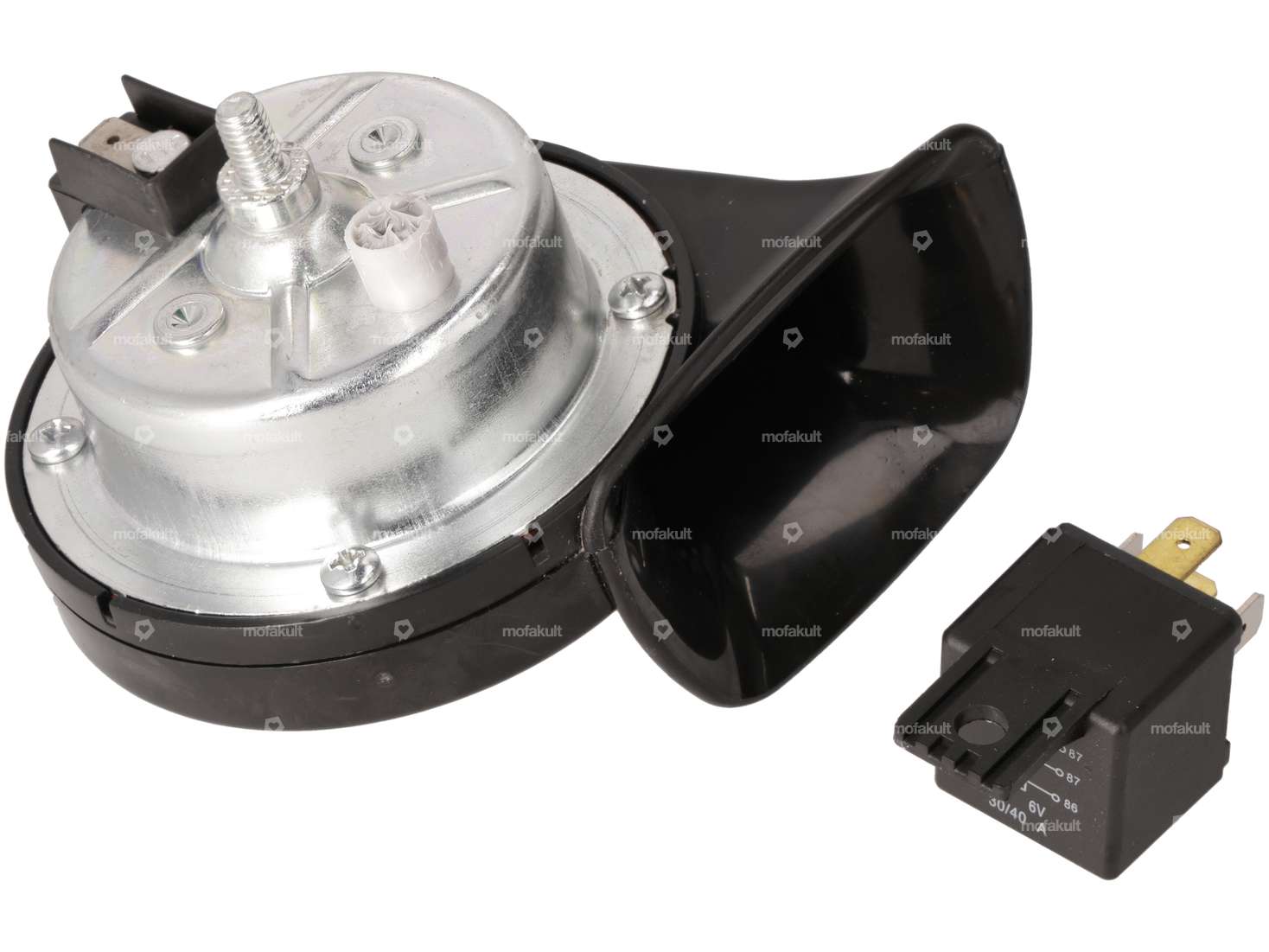 FISA 12V fanfare 2 sound horn Carousel Image 2