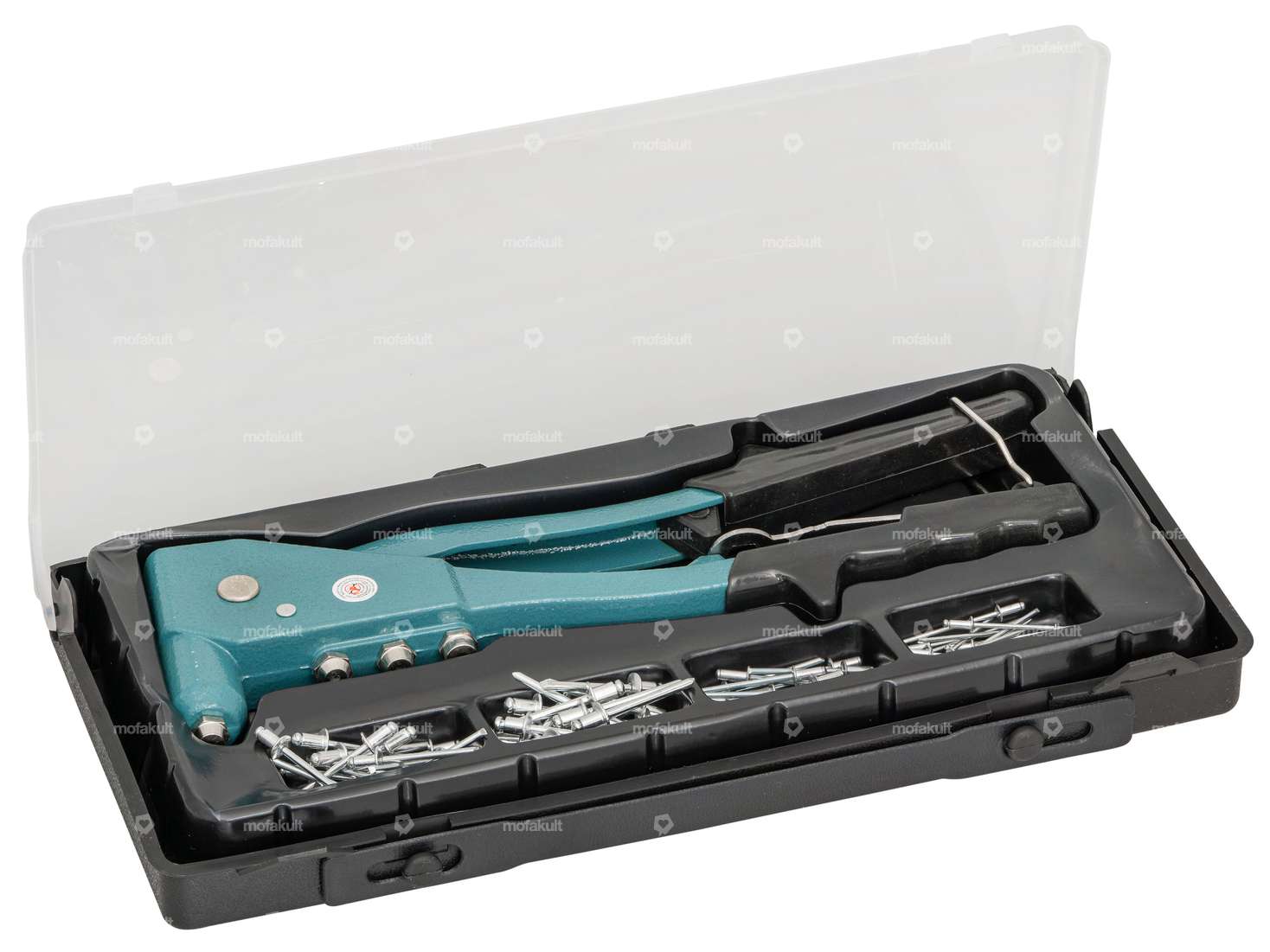 BGS riveting pliers & pop rivet set 65 pcs. Carousel Image 1