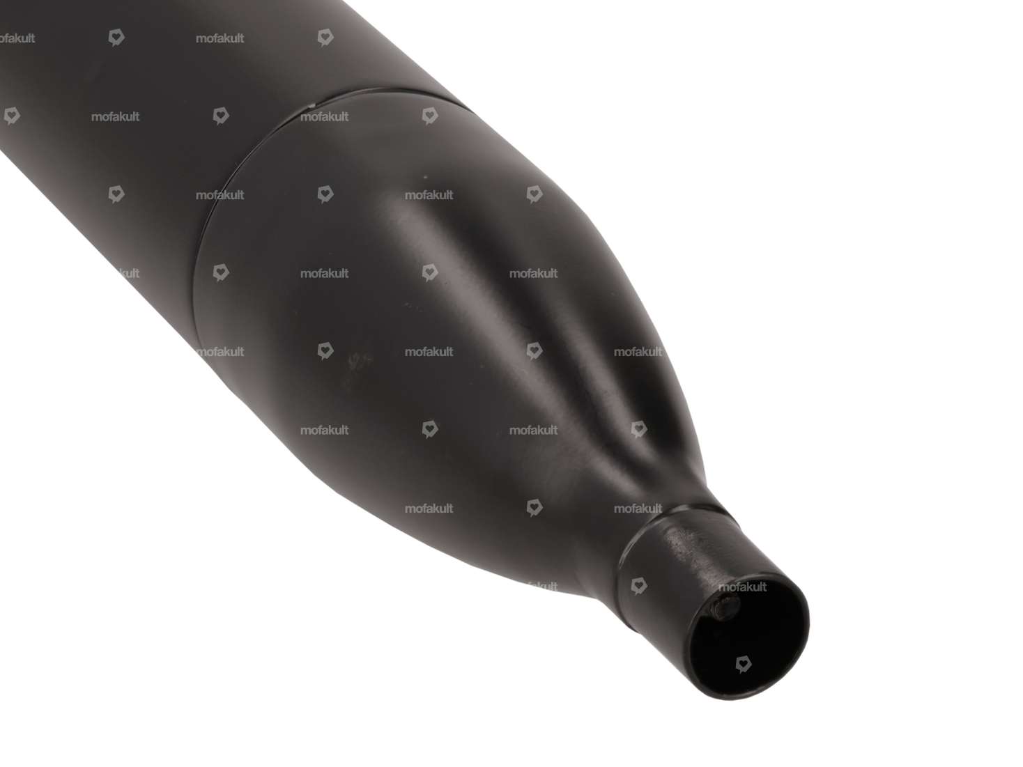 Rear muffler flute Ø 28 / 70 mm black Carousel Image 2