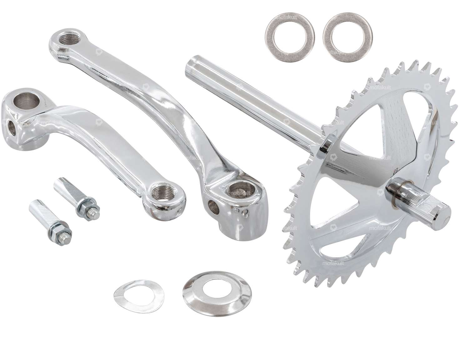 GPO pedal set chrome | Puch Velux Carousel Image 1