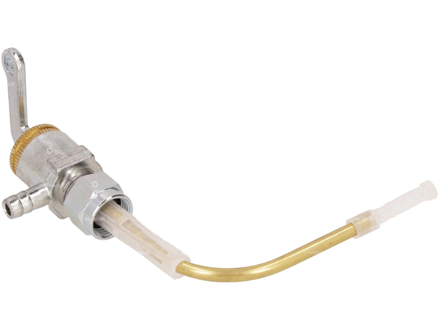 Fuel tap horizontal M12x1 (with union nut) bottom outgoing | Piaggio Ciao Carousel Image 2