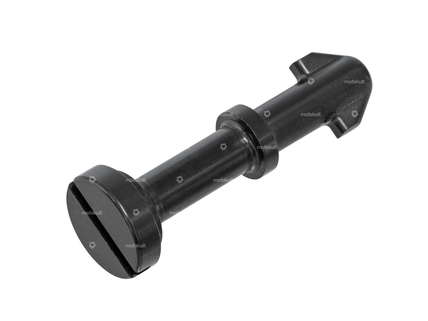 Side protection screw CNC aluminum black | Honda Camino, Hobbit PA50 Carousel Image 1