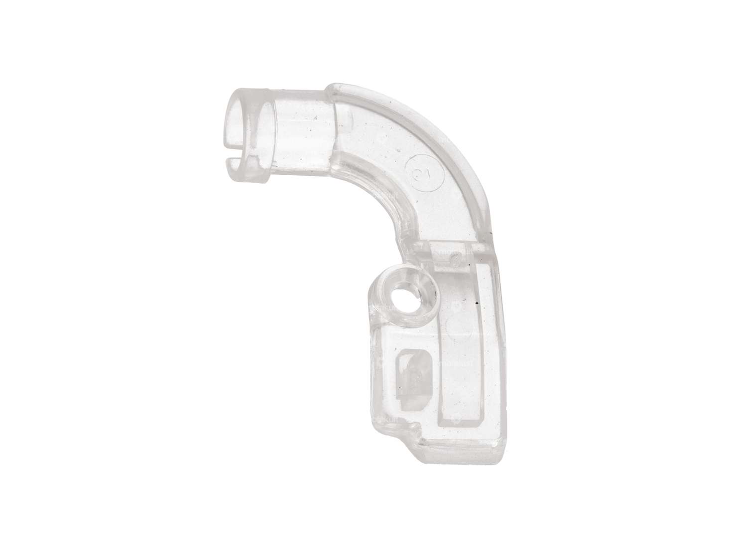 Lusito transparent throttle twist grip cable cover (angled at the rear) Carousel Image 1