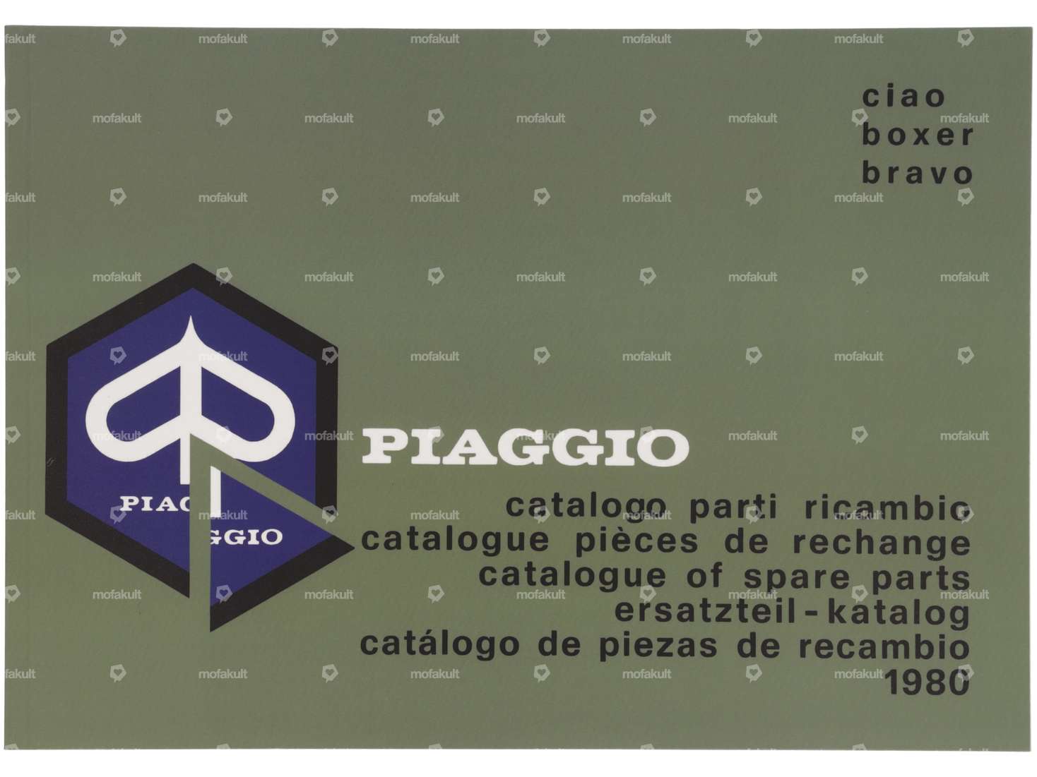 Spare parts catalog 1980 | Piaggio Ciao, Boxer, Bravo Carousel Image 1