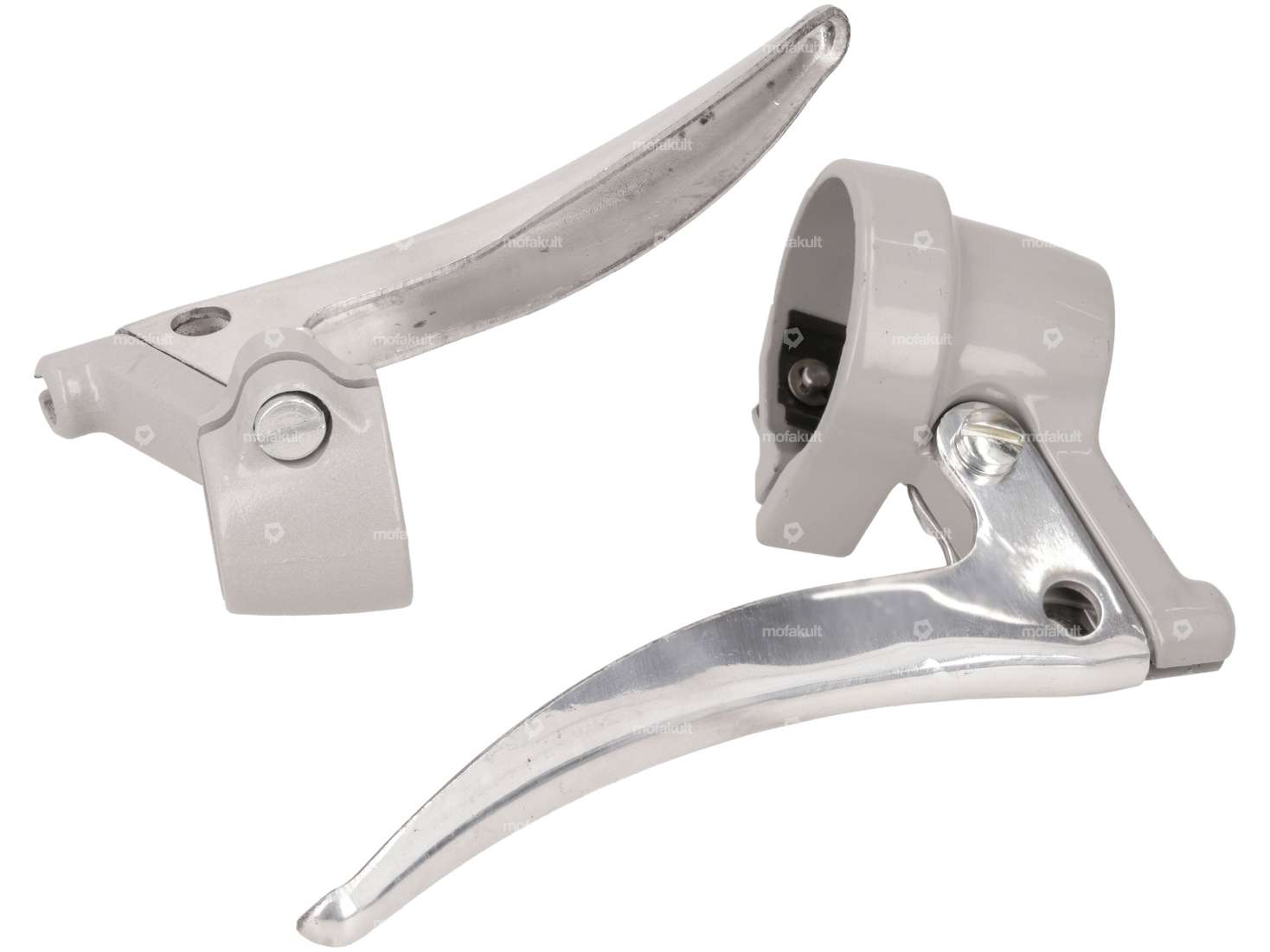 Handle set automatic pointed gray Carousel Image 2