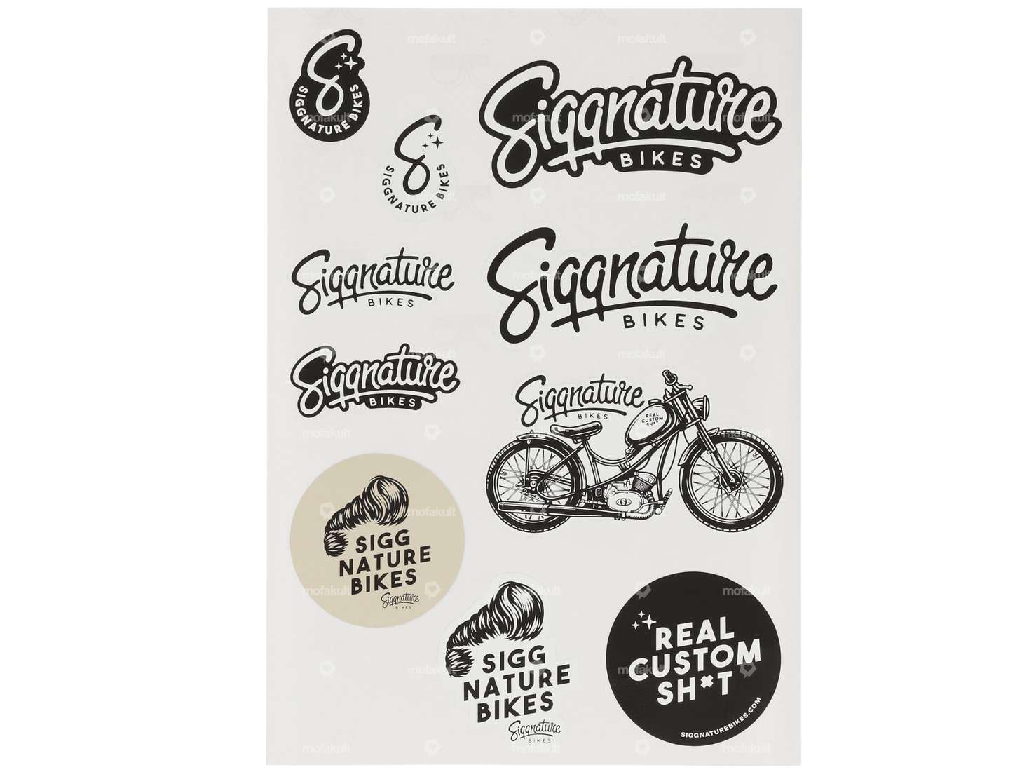 Siggnature sticker sheet A4 Carousel Image 1