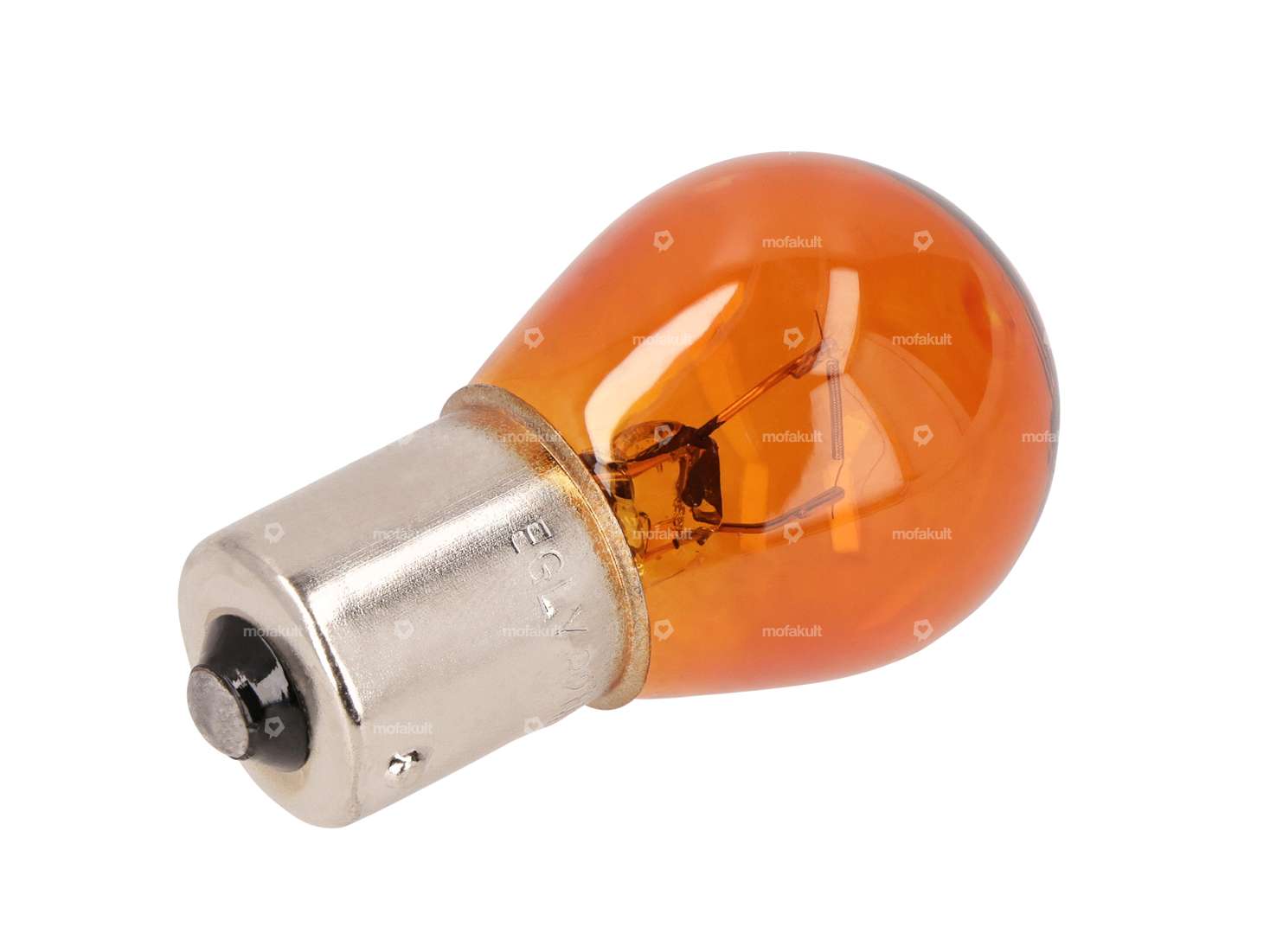 Bulb 12V - 21W (BA15s) orange 1-filament Carousel Image 1