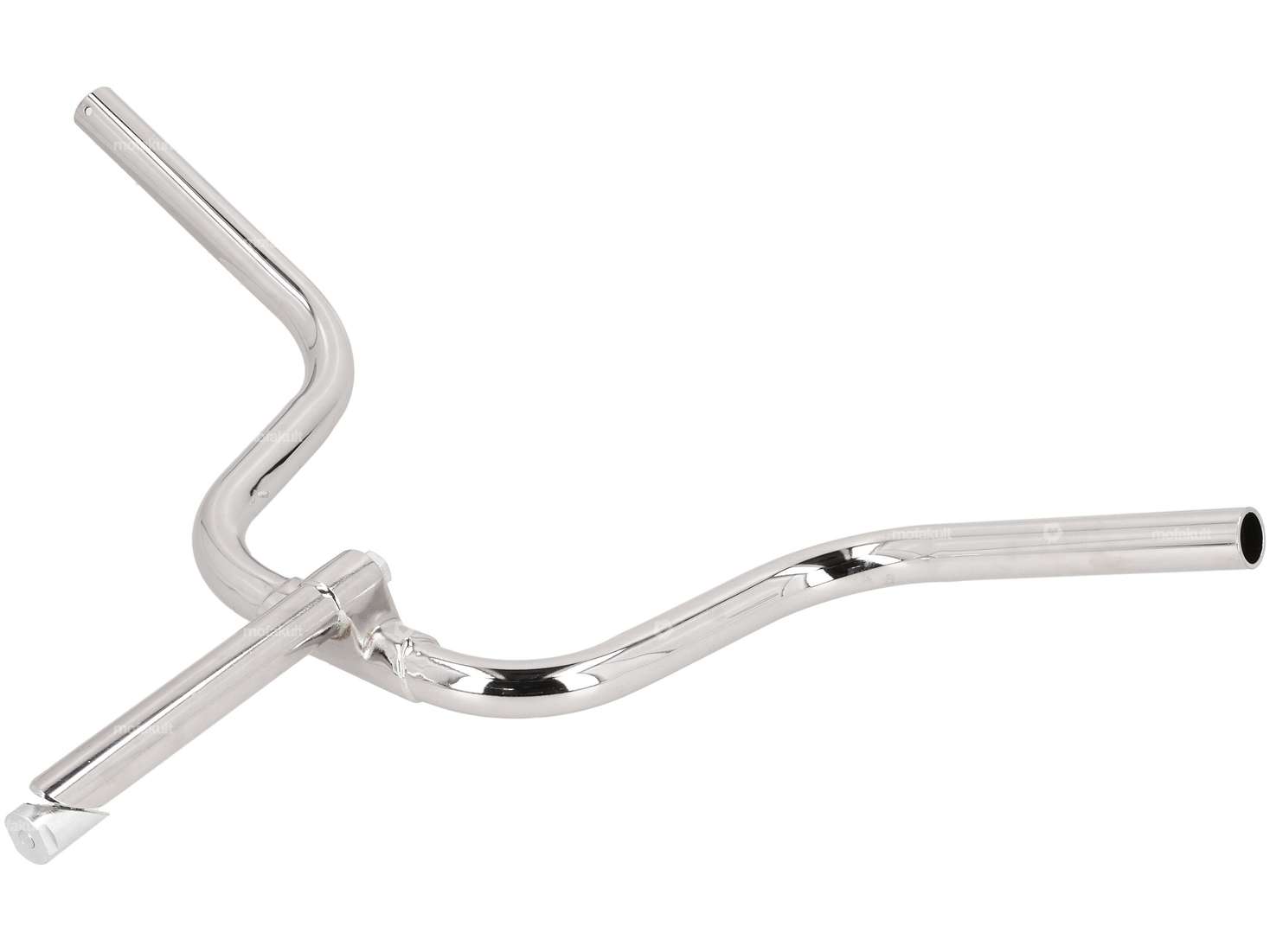 Handlebar with stem 17 cm Ø 22 mm EBR fork chrome | Puch Maxi N, X30 Carousel Image 3