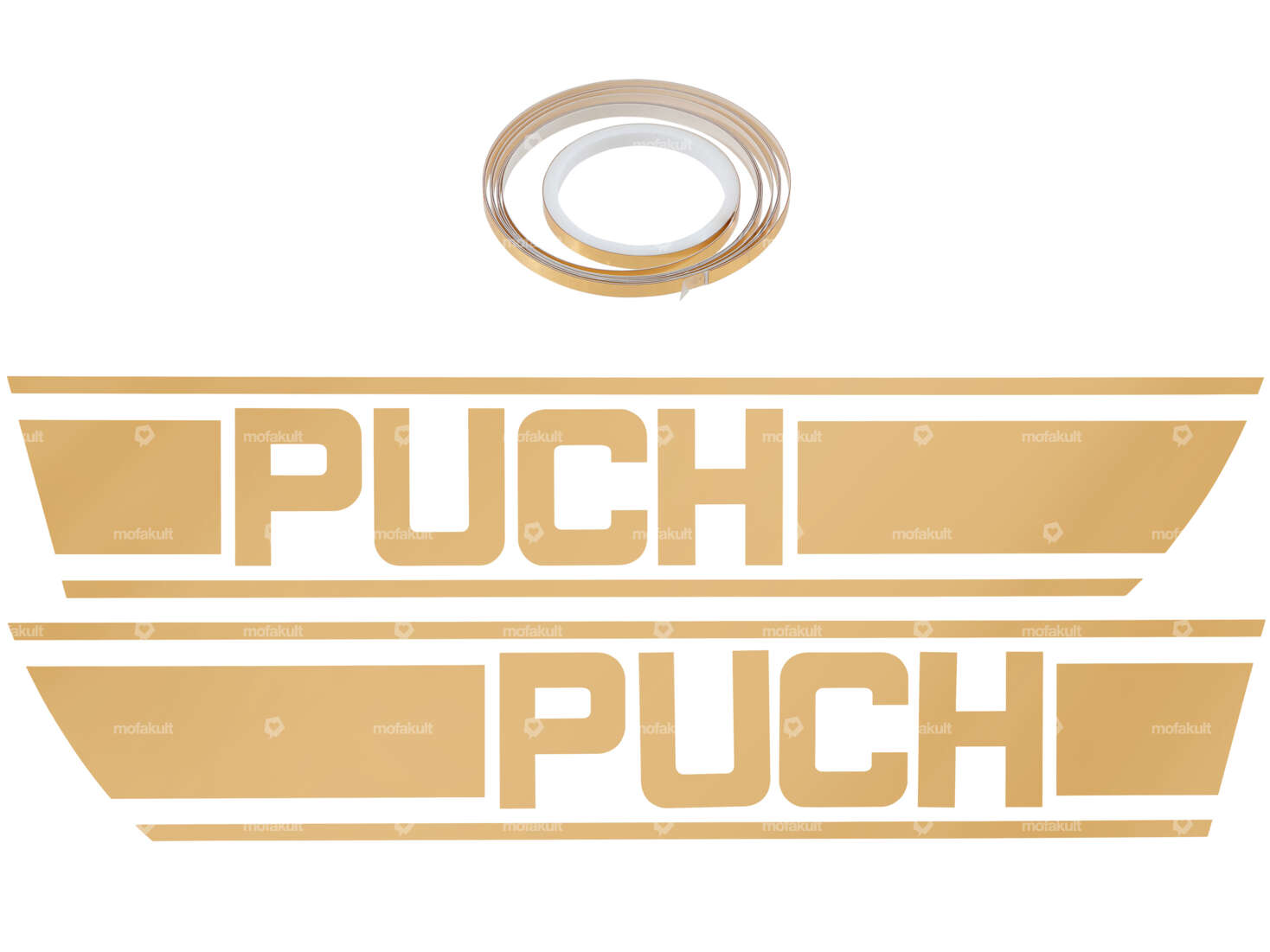 Adhesive kit tank gold glossy foil plot | Puch X30 Carousel Image 1