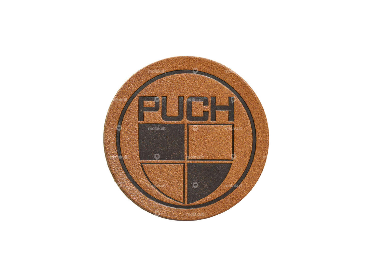 mk-Merch patch "Puch" Ø 45 mm imitation leather Carousel Image 1