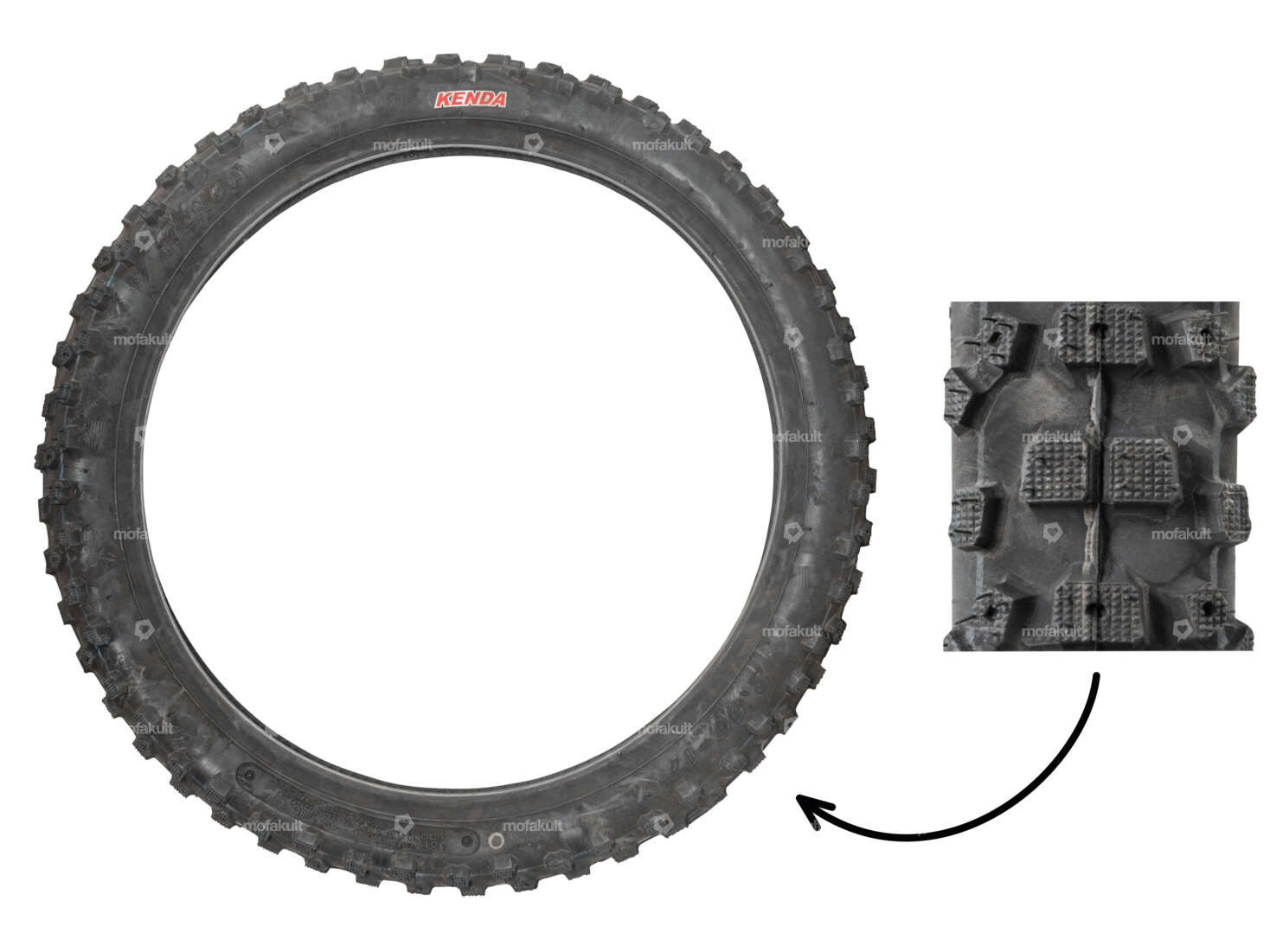 KENDA 2.50 x 17" tires K772A Motocross Carousel Image 1