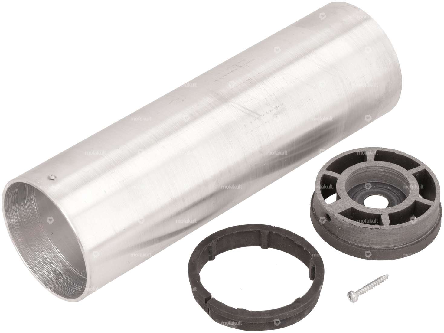 Exhaust cover aluminum / plastic 4-piece | Malaguti Fifty Belmondo, Alpa Chopper Carousel Image 1