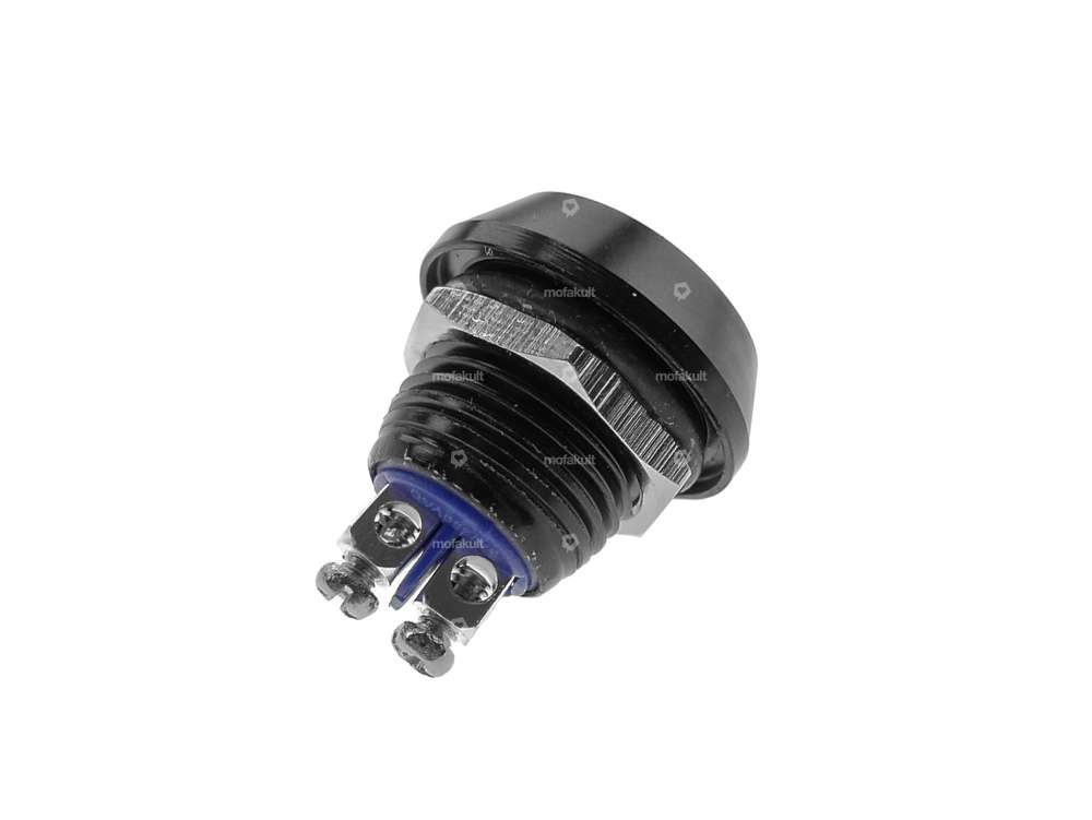 Stop knob round aluminum black Carousel Image 3