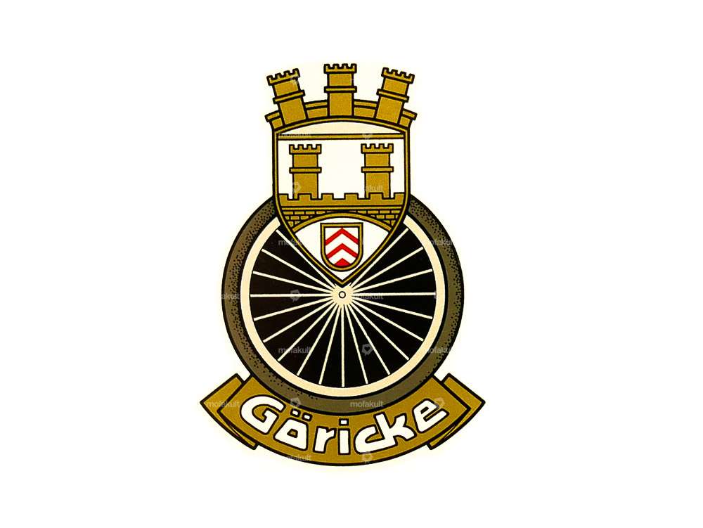 Göricke coat of arms water decal black Carousel Image 1