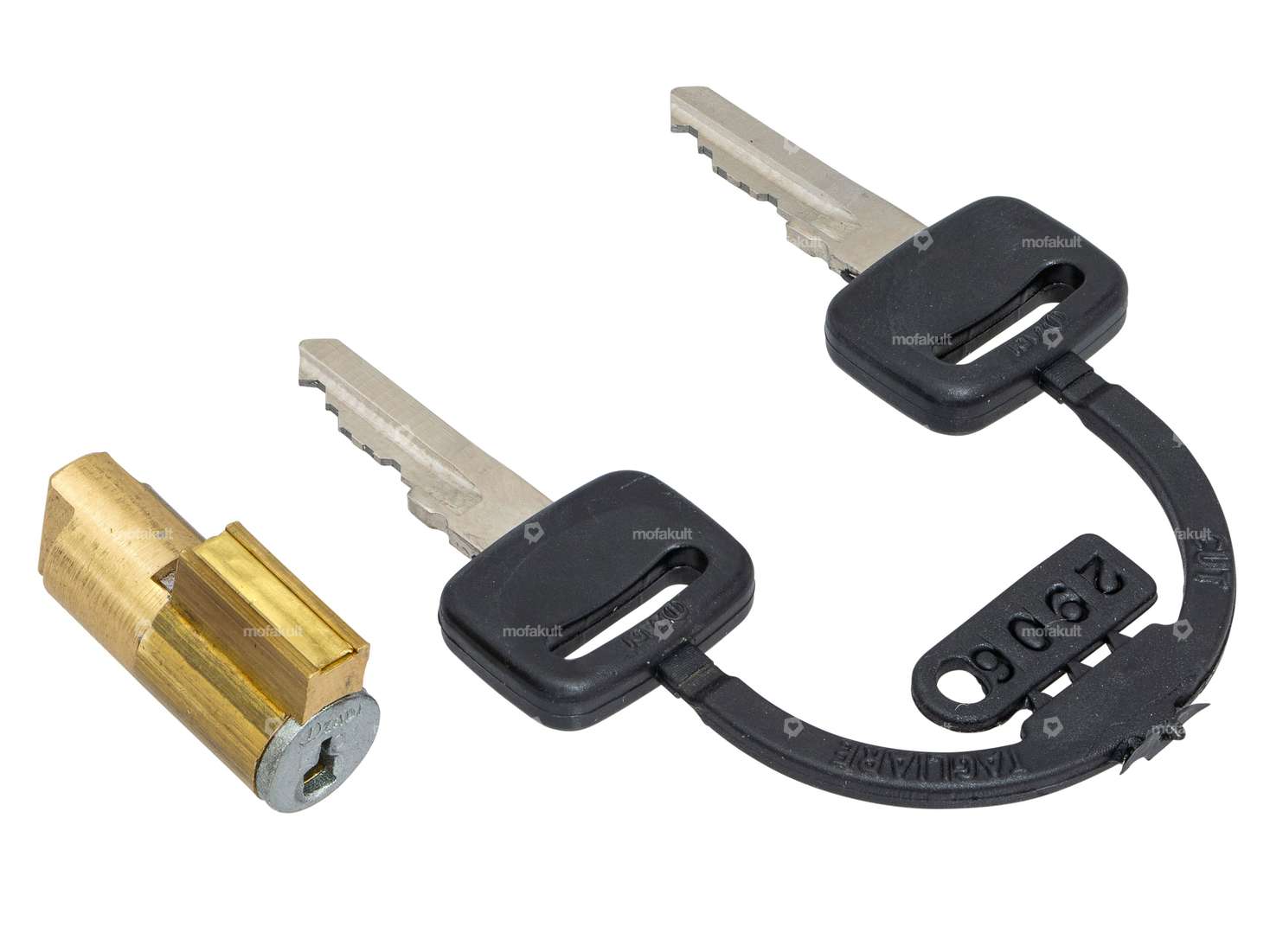 ZADI steering lock 6 mm plastic key | Piaggio Ciao, SI, Bravo, Boxer Carousel Image 2