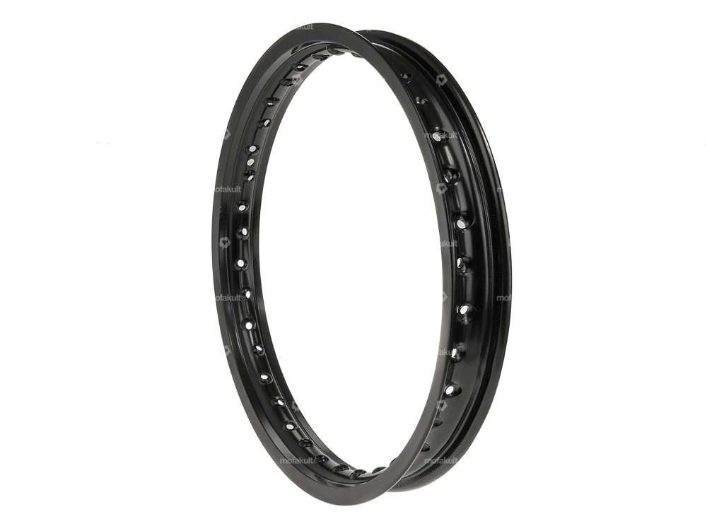 Rim ring 1.60 x 16" (56 mm) black anodized aluminium Carousel Image 1