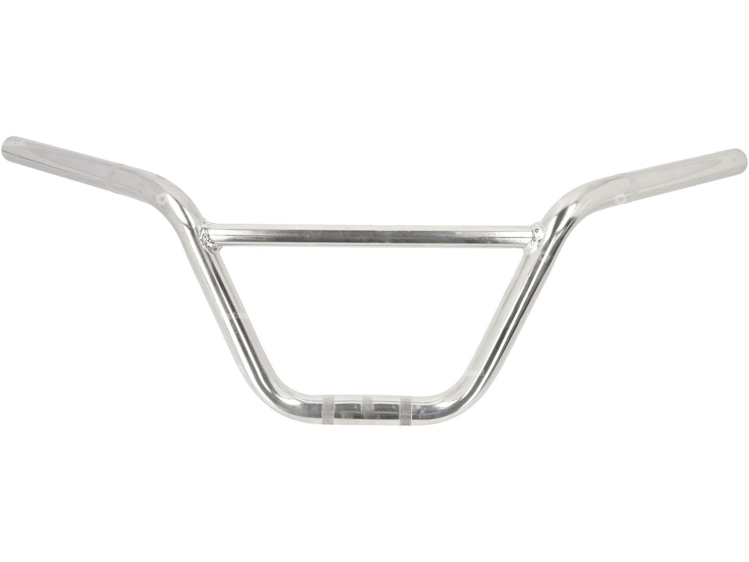 Handlebar fork plate 18 cm curved chrome Carousel Image 1