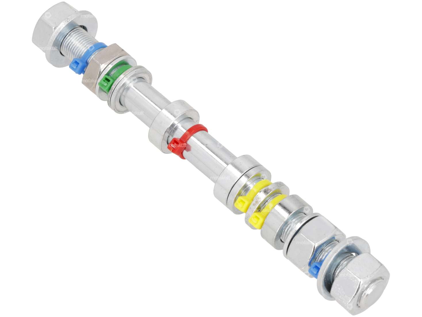 swiing® revival wheel axle set M12x1 x 165 mm cast & spoke hub | Puch Carousel Image 2